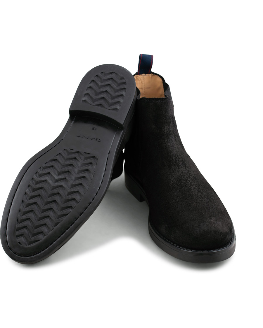 Heren | GANT Oscar Chelsea Boot Black Suede | GANT | Oscar Chelsea Boot Black Suede