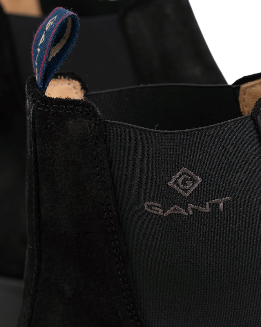 Heren | GANT Oscar Chelsea Boot Black Suede | GANT | Oscar Chelsea Boot Black Suede