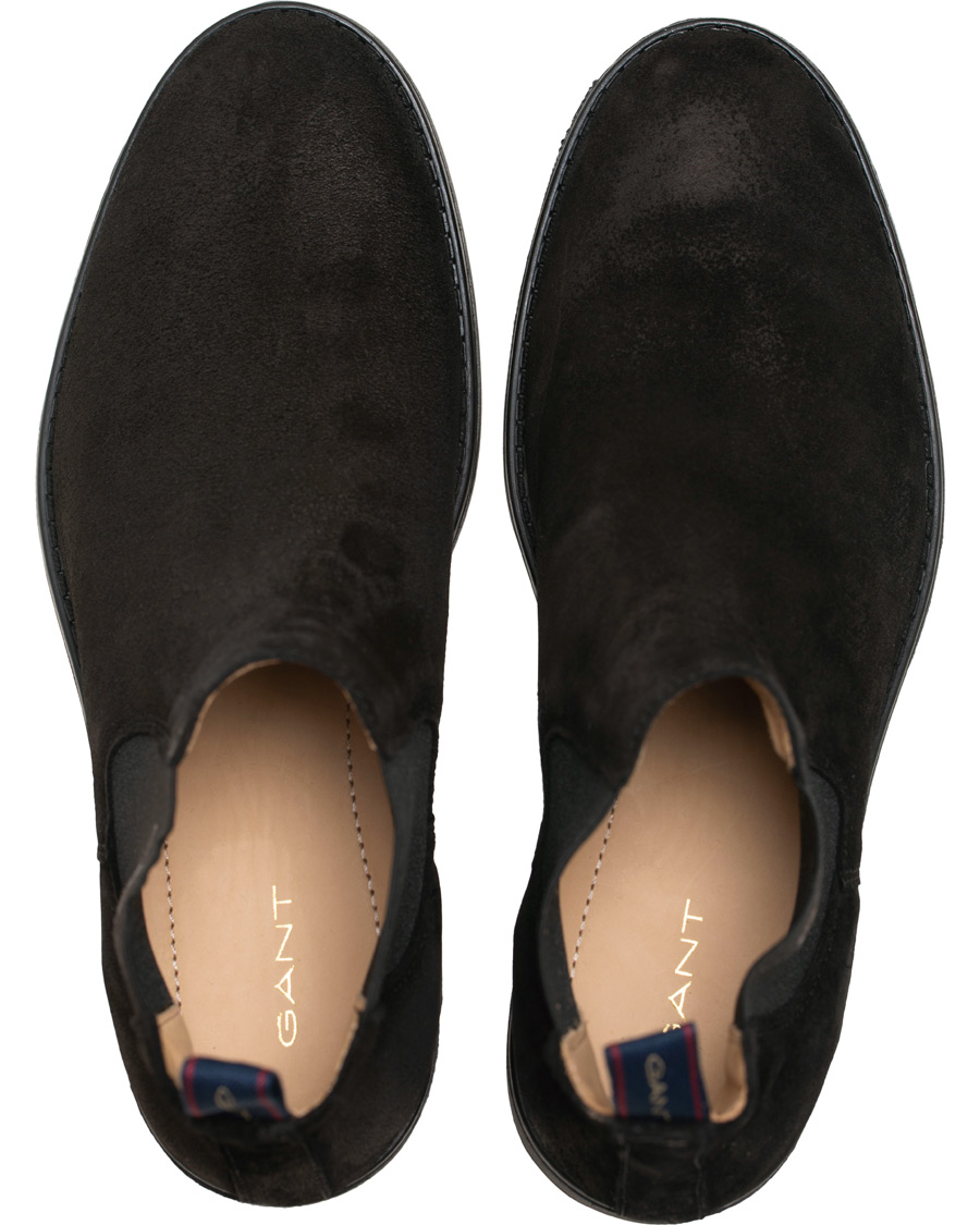 Heren | GANT Oscar Chelsea Boot Black Suede | GANT | Oscar Chelsea Boot Black Suede