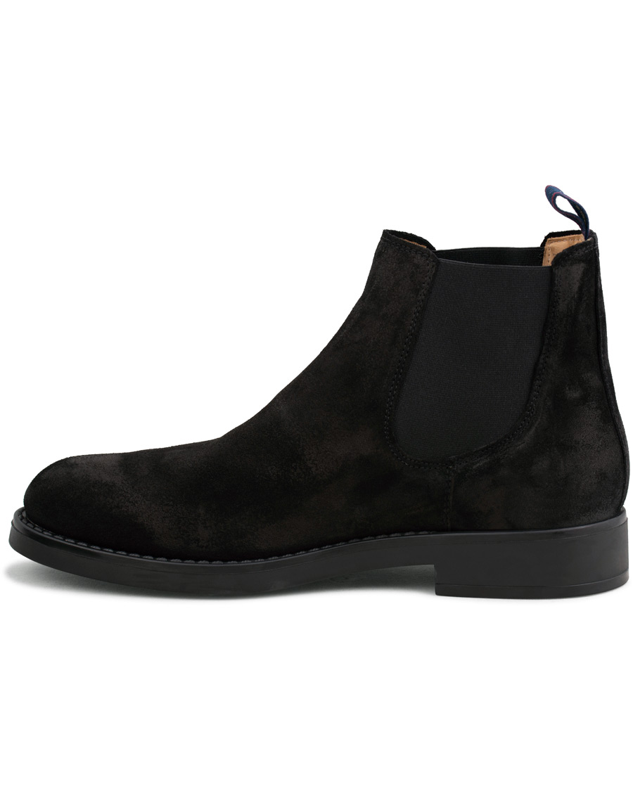 Heren | GANT Oscar Chelsea Boot Black Suede | GANT | Oscar Chelsea Boot Black Suede
