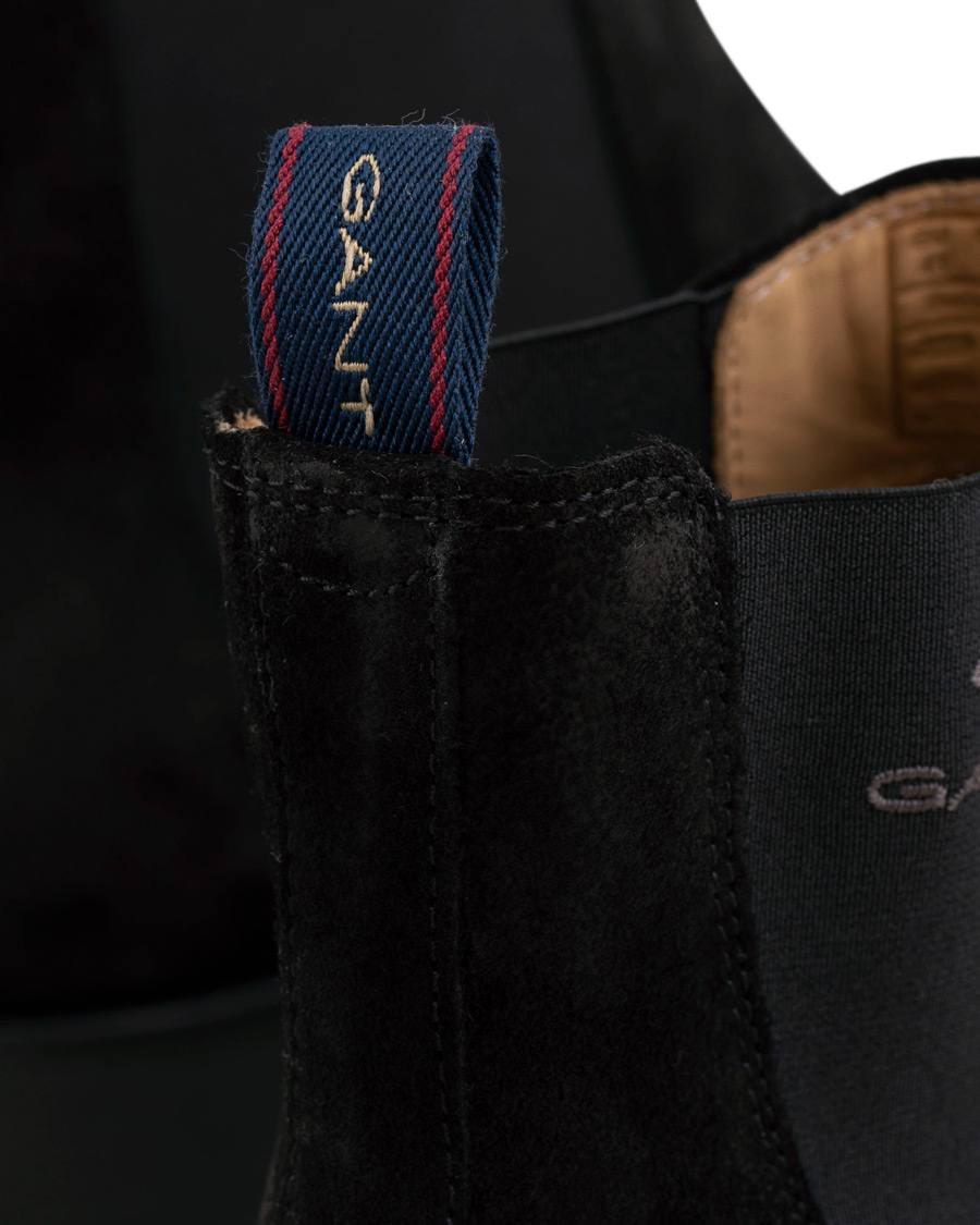 Heren | GANT Oscar Chelsea Boot Black Suede | GANT | Oscar Chelsea Boot Black Suede