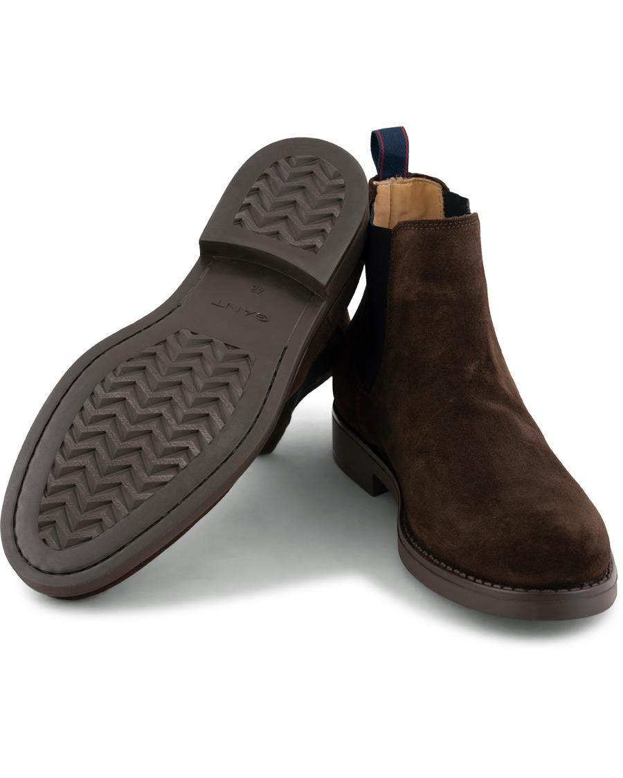 Heren | GANT Oscar Chelsea Boot Dark Brown Suede | GANT | Oscar Chelsea Boot Dark Brown Suede
