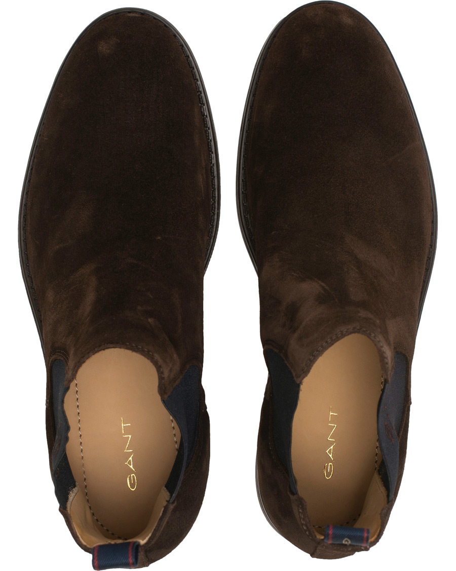 Heren | GANT Oscar Chelsea Boot Dark Brown Suede | GANT | Oscar Chelsea Boot Dark Brown Suede