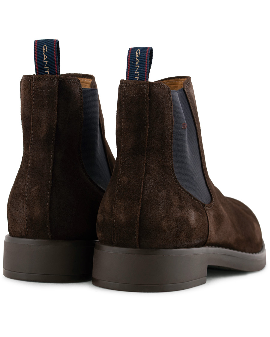 Heren | GANT Oscar Chelsea Boot Dark Brown Suede | GANT | Oscar Chelsea Boot Dark Brown Suede