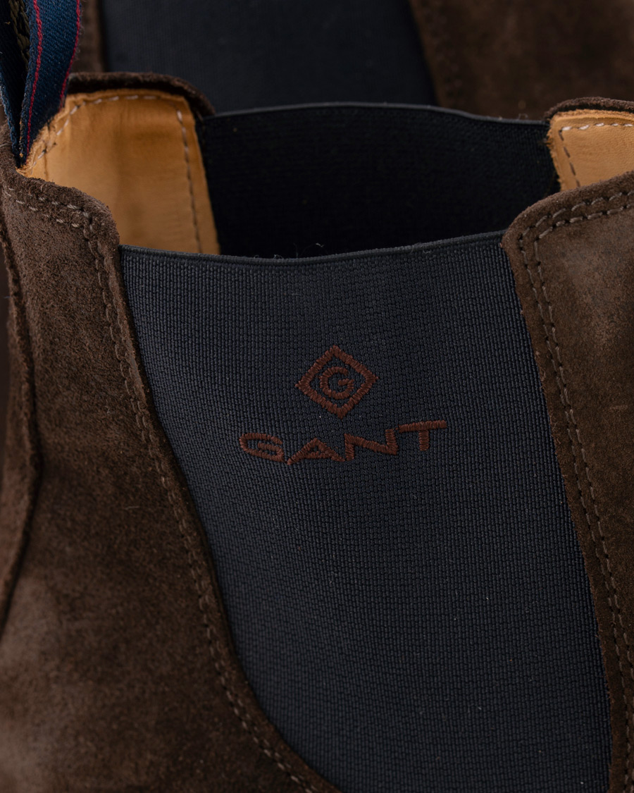 Heren | GANT Oscar Chelsea Boot Dark Brown Suede | GANT | Oscar Chelsea Boot Dark Brown Suede