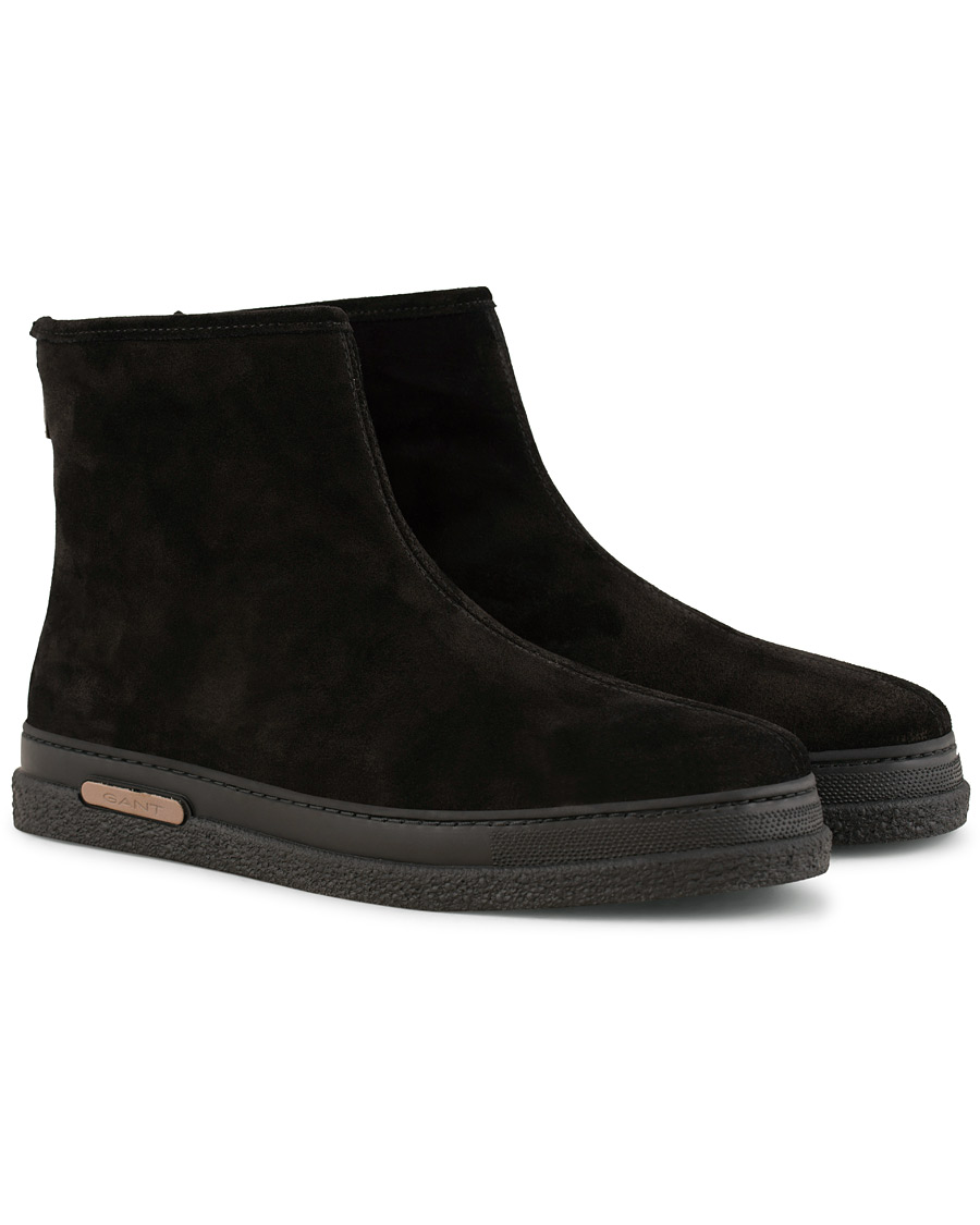Heren | GANT Josef Curling Boot Black Suede | GANT | Josef Curling Boot Black Suede