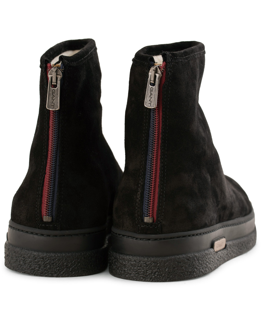 Heren | GANT Josef Curling Boot Black Suede | GANT | Josef Curling Boot Black Suede