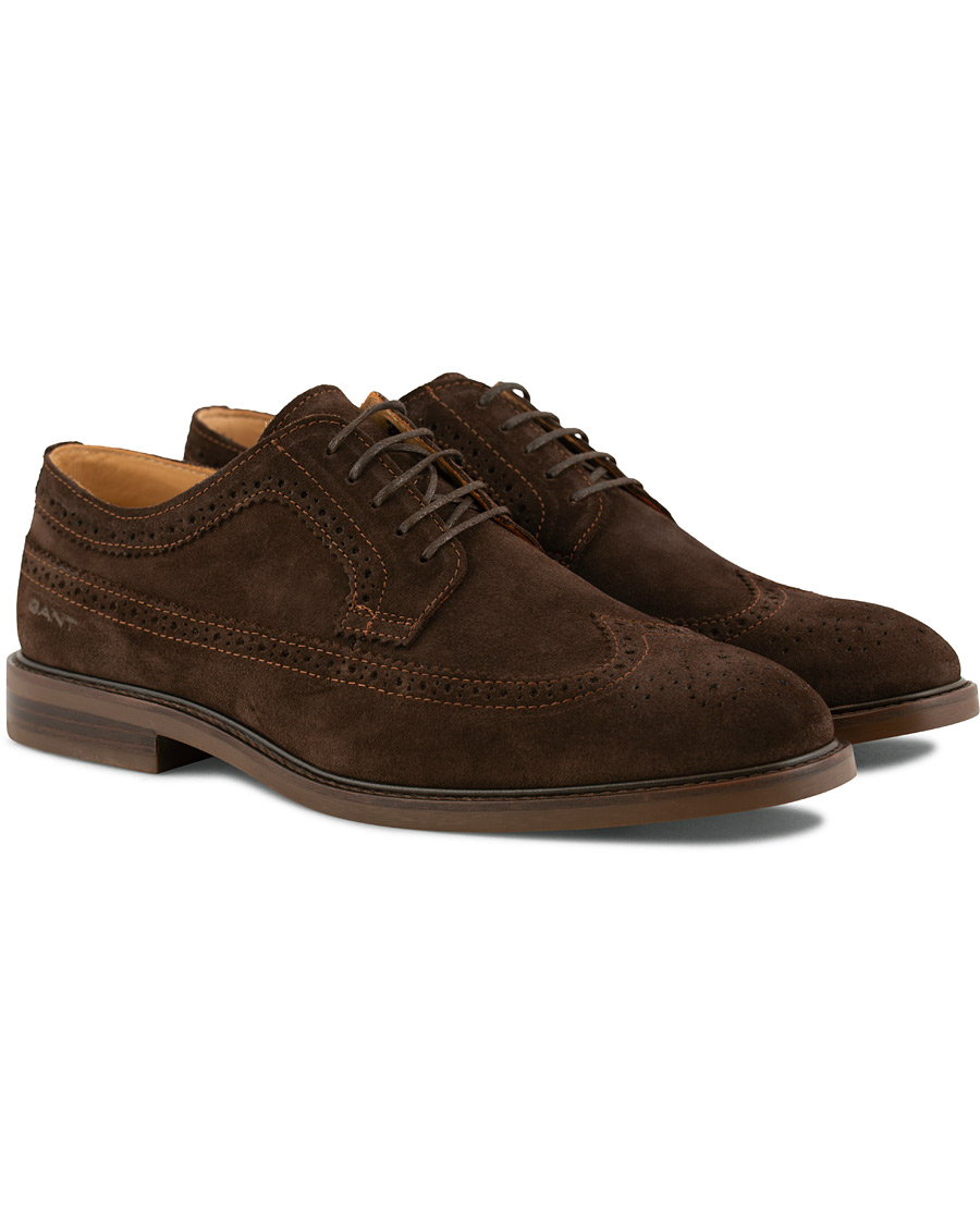 Heren | GANT Ricardo Brouge Dark Brown Suede | GANT | Ricardo Brouge Dark Brown Suede
