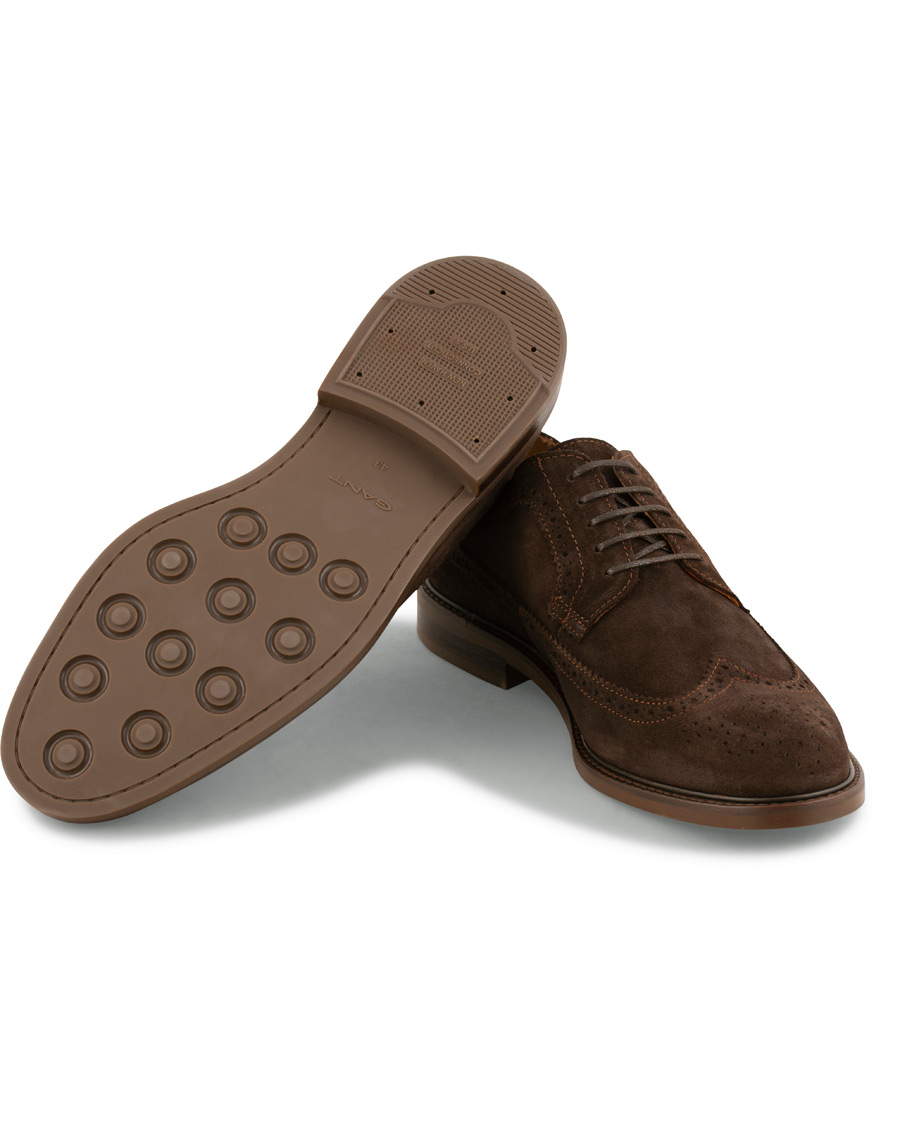 Heren | GANT Ricardo Brouge Dark Brown Suede | GANT | Ricardo Brouge Dark Brown Suede