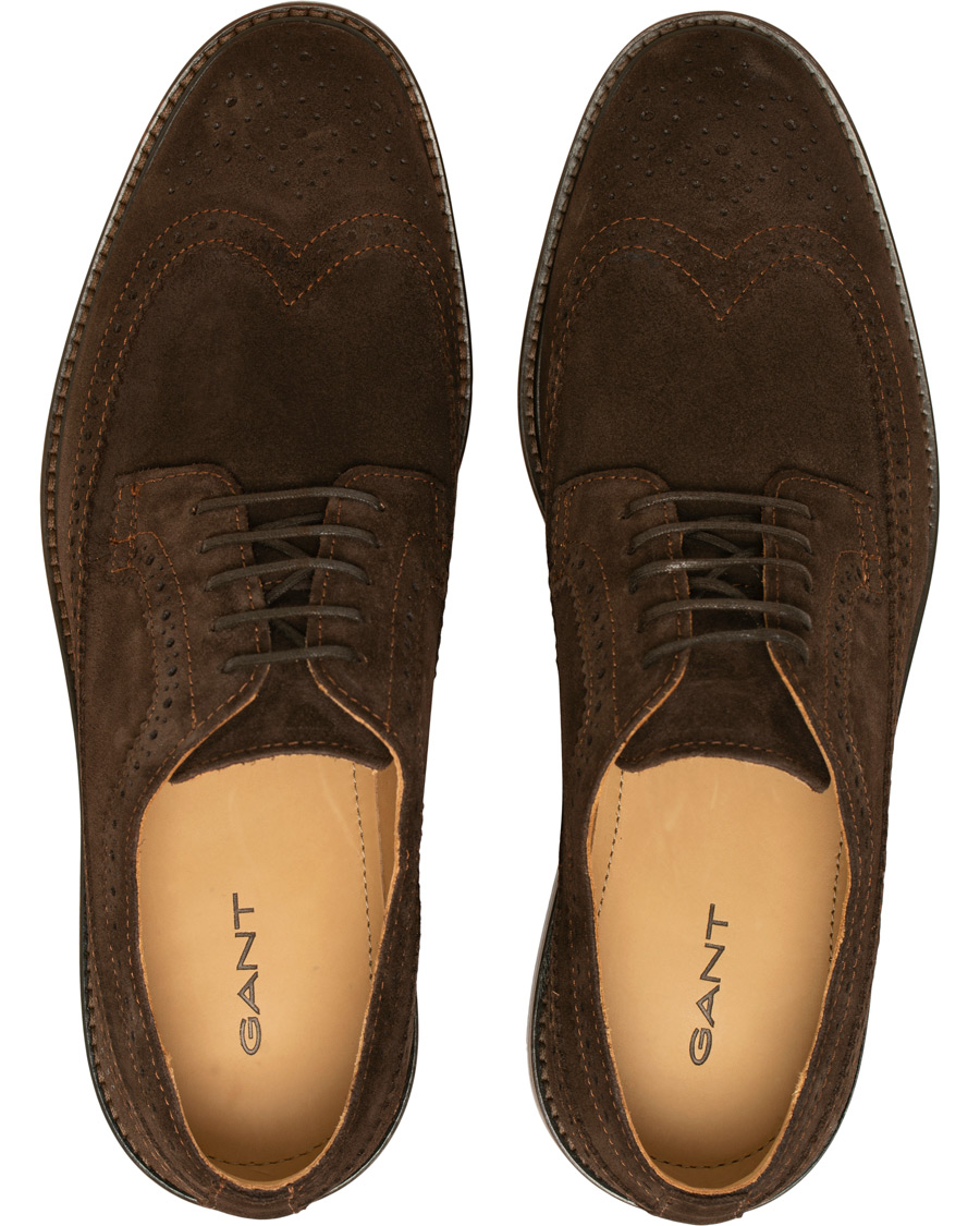 Heren | GANT Ricardo Brouge Dark Brown Suede | GANT | Ricardo Brouge Dark Brown Suede