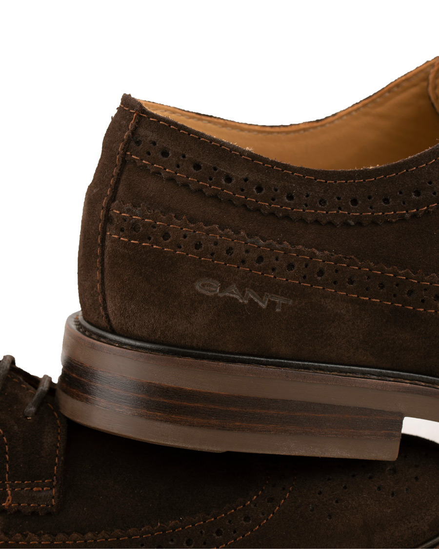Heren | GANT Ricardo Brouge Dark Brown Suede | GANT | Ricardo Brouge Dark Brown Suede