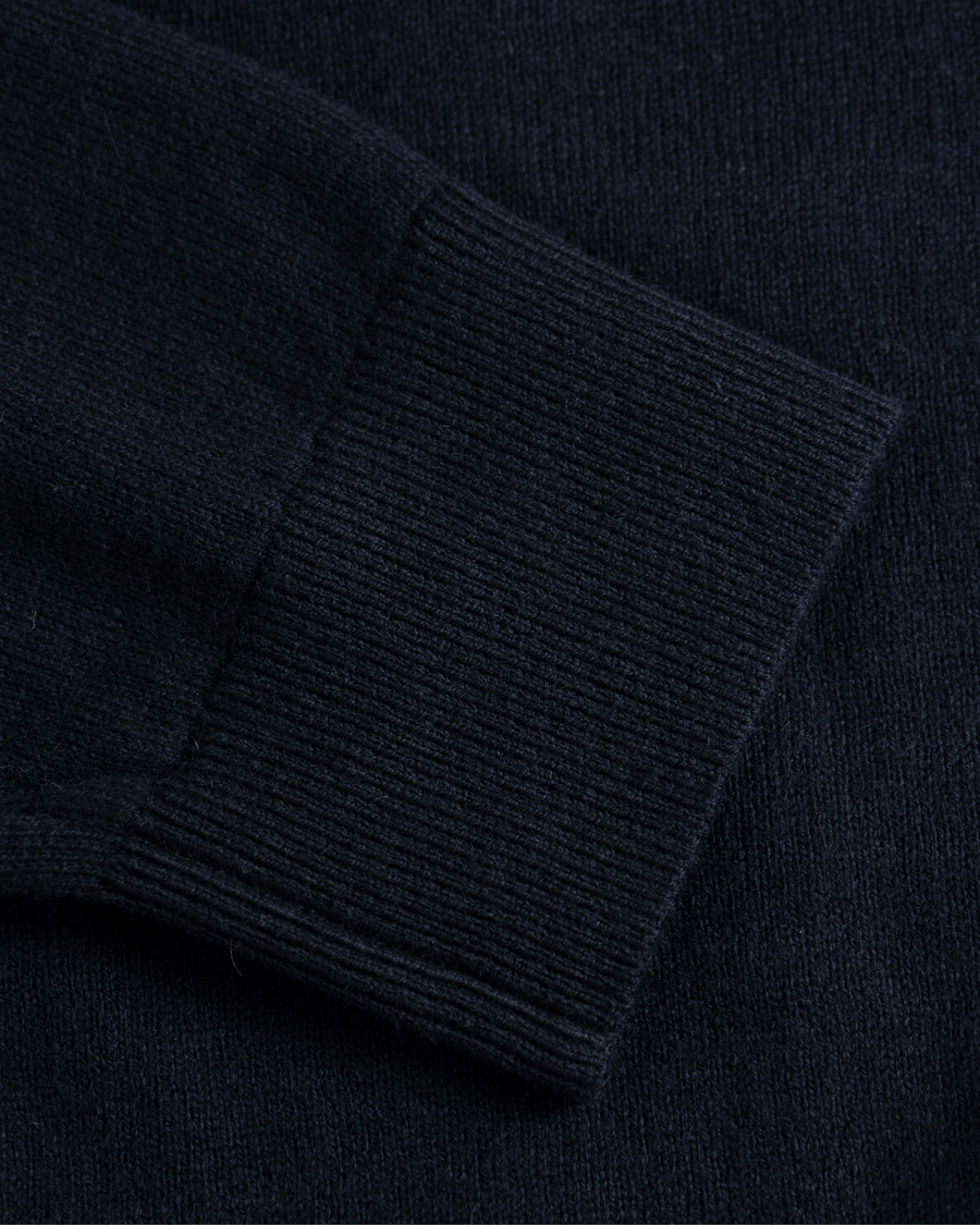 Heren | Truien | Lexington | Riley Knitted Rugger Deep Marine Blue