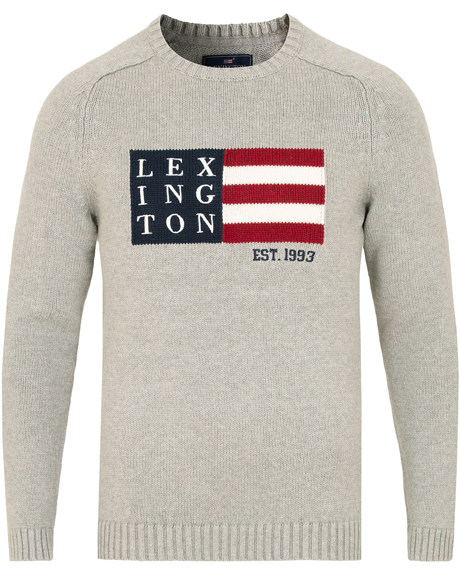 Heren | Truien | Lexington | Dylan Sweater Heather Grey Melange