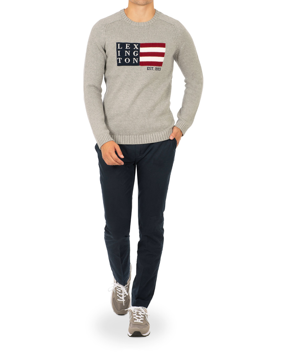 Heren | Truien | Lexington | Dylan Sweater Heather Grey Melange