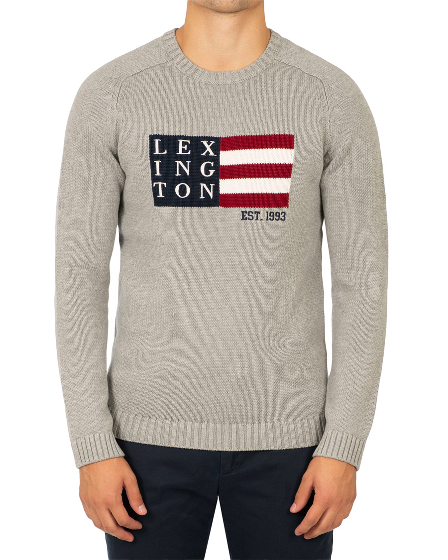 Heren | Truien | Lexington | Dylan Sweater Heather Grey Melange