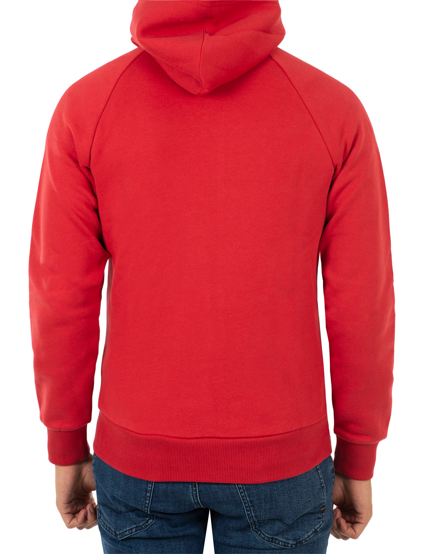 Heren | Truien | Peak Performance | Logo Zip Hoodie Red