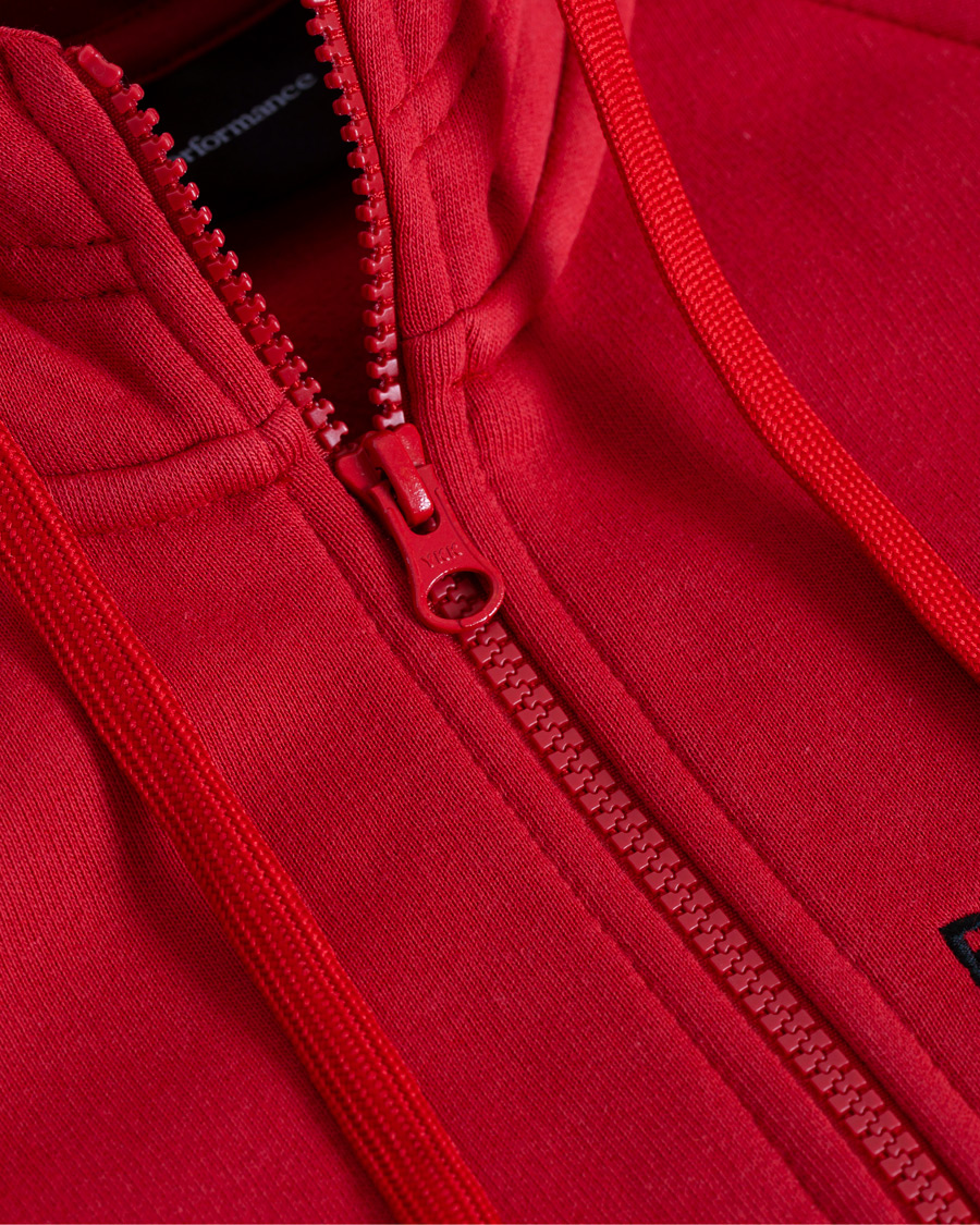 Heren | Truien | Peak Performance | Logo Zip Hoodie Red