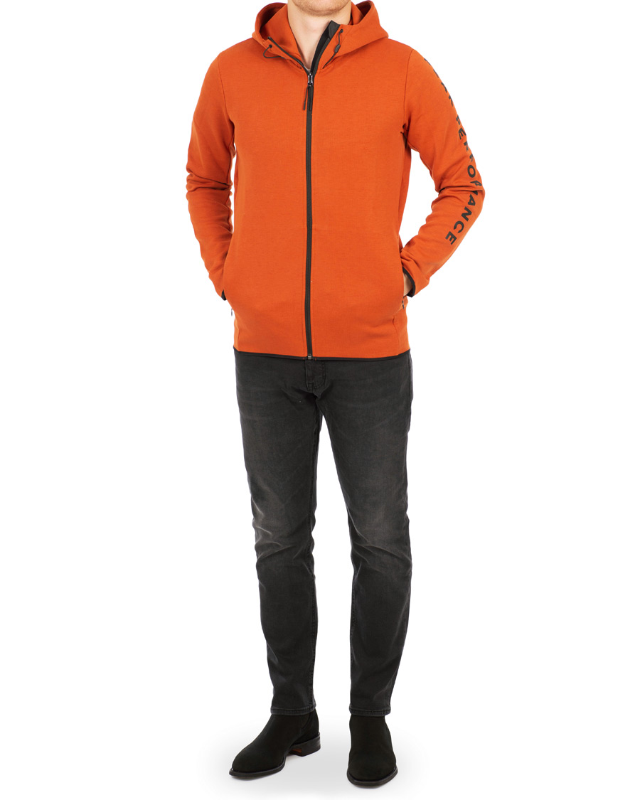 Heren | Truien | Peak Performance | Tech Full Zip Hoodie Desert Clay