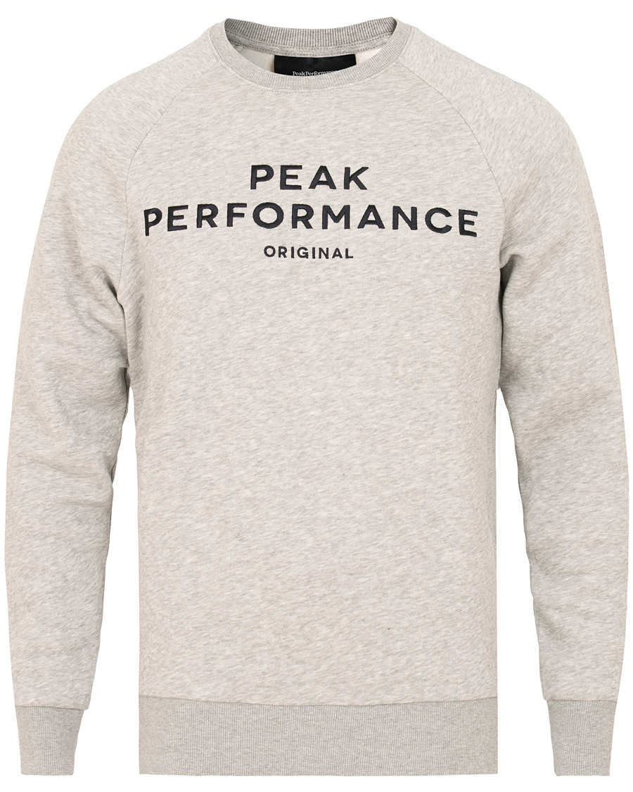 Heren | Truien | Peak Performance | Original Crew Neck Sweatshirt Grey