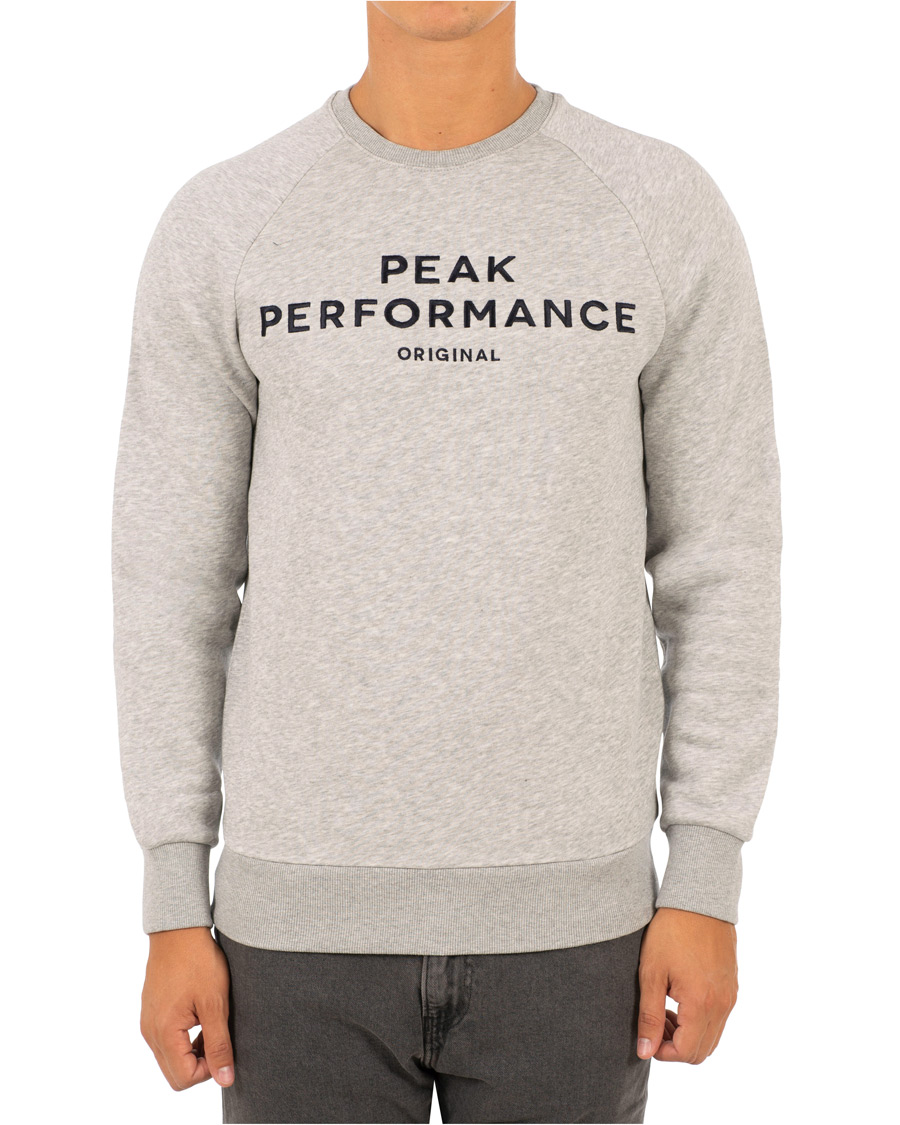 Heren | Truien | Peak Performance | Original Crew Neck Sweatshirt Grey