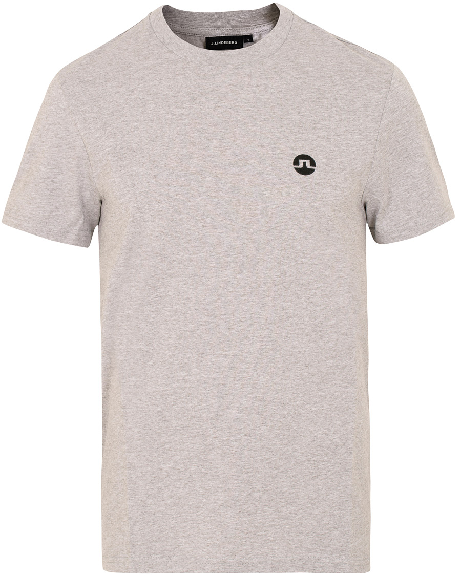 Heren | T-shirts | J.Lindeberg | Bridge Crew Neck Tee Grey