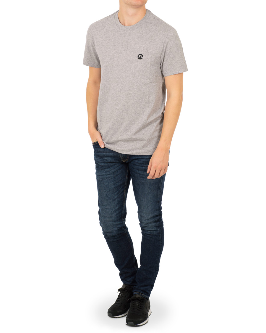 Heren | T-shirts | J.Lindeberg | Bridge Crew Neck Tee Grey