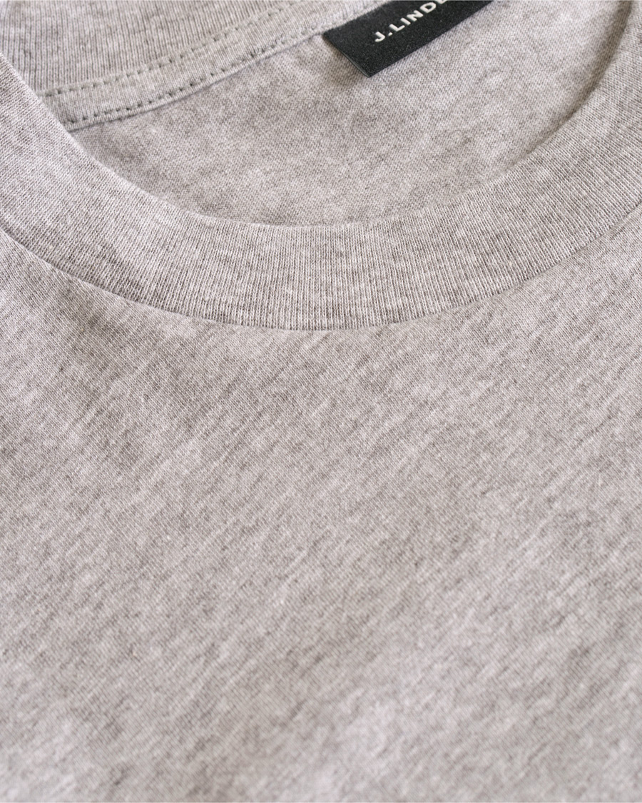 Heren | T-shirts | J.Lindeberg | Bridge Crew Neck Tee Grey