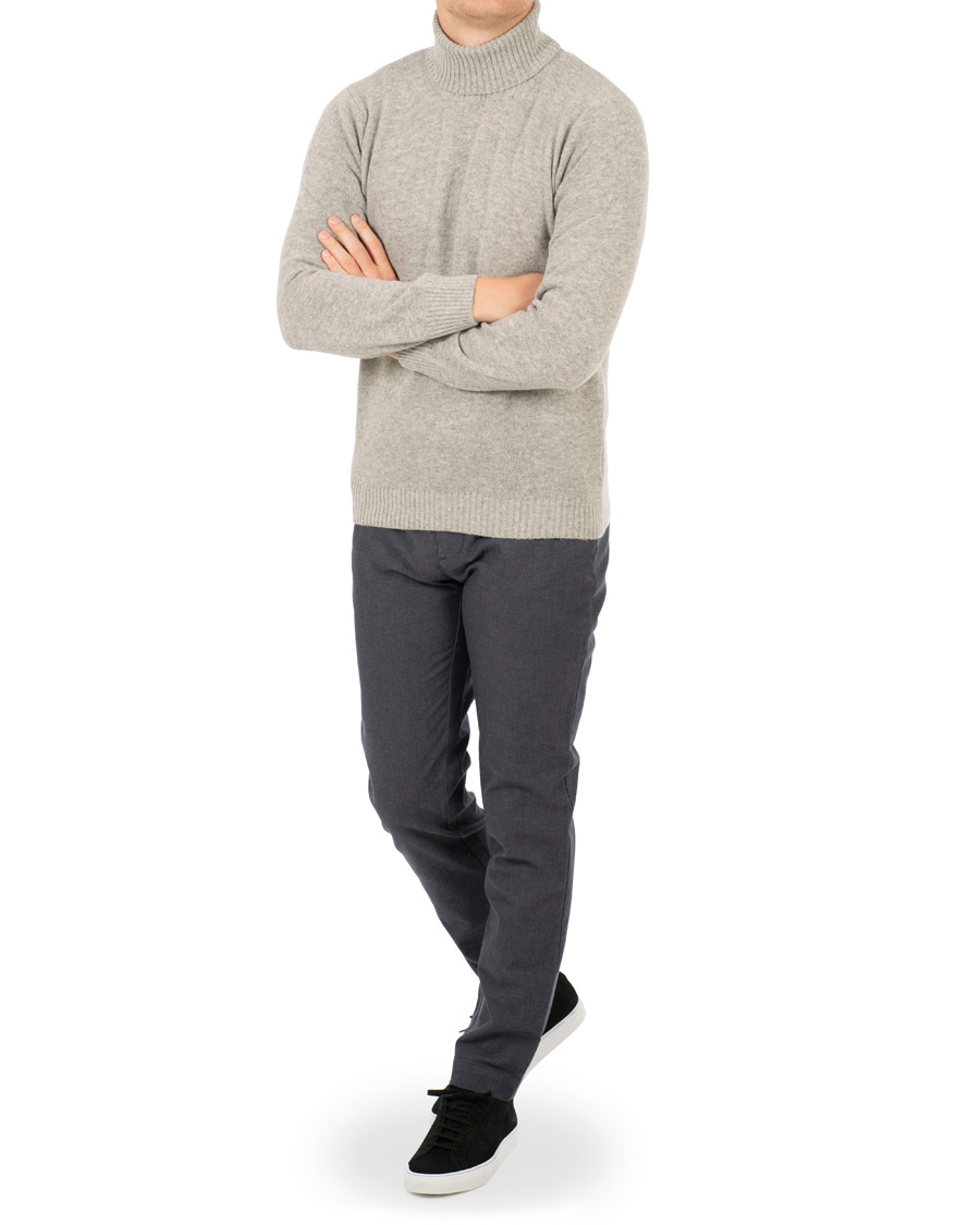 Heren | Broeken | J.Lindeberg | Chaze Flannel Twill Trousers Midnight