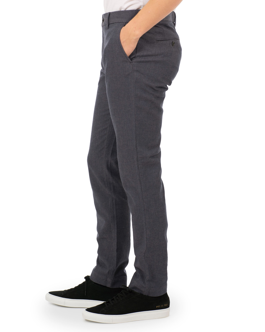 Heren | Broeken | J.Lindeberg | Chaze Flannel Twill Trousers Midnight