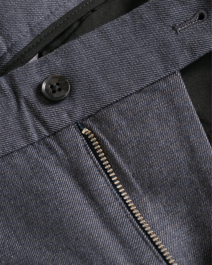 Heren | Broeken | J.Lindeberg | Chaze Flannel Twill Trousers Midnight