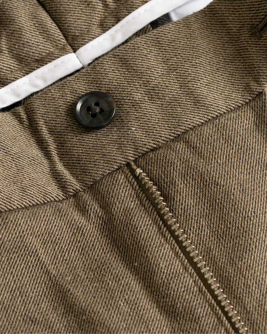 Heren | Broeken | J.Lindeberg | Chaze Flannel Twill Trousers Olive