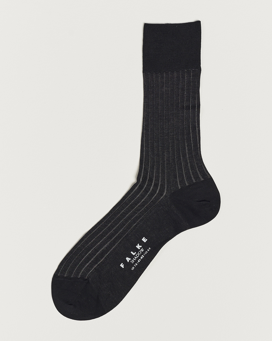Heren | Ondergoed | Falke | Shadow Stripe Sock Grey/White