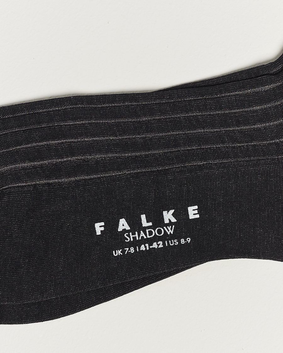 Heren | Alledaagse sokken | Falke | Shadow Stripe Sock Grey/White