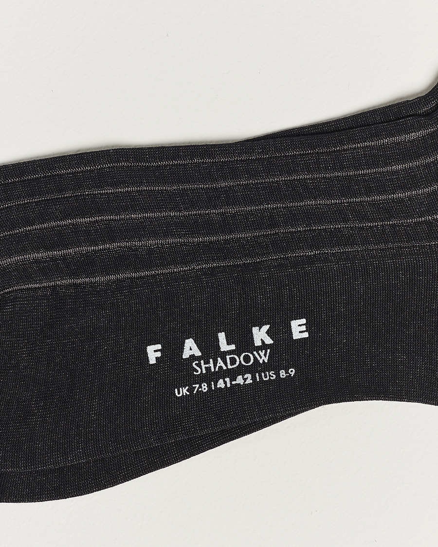 Heren | Ondergoed | Falke | Shadow Stripe Sock Grey/White