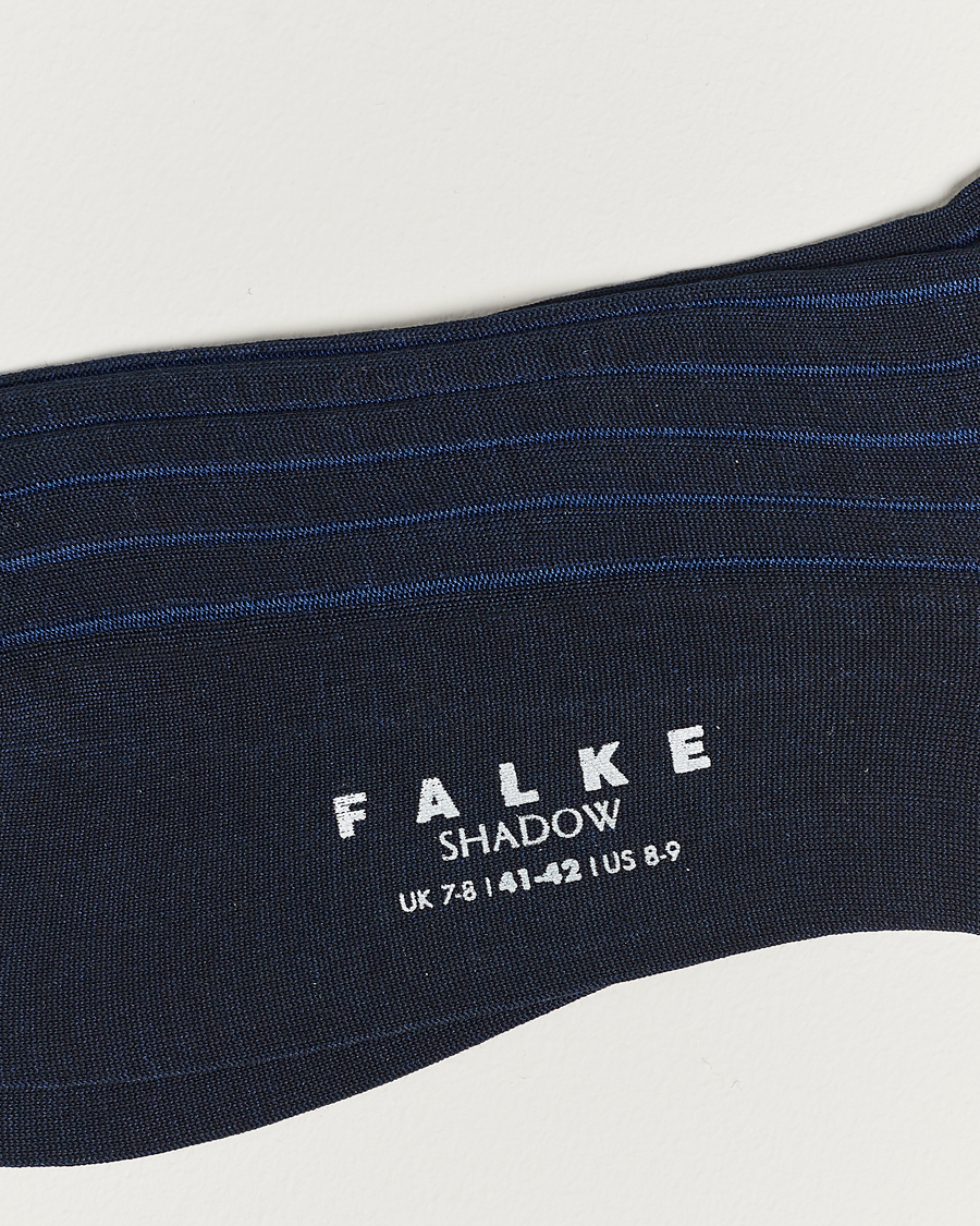 Heren |  | Falke | Shadow Stripe Sock Navy