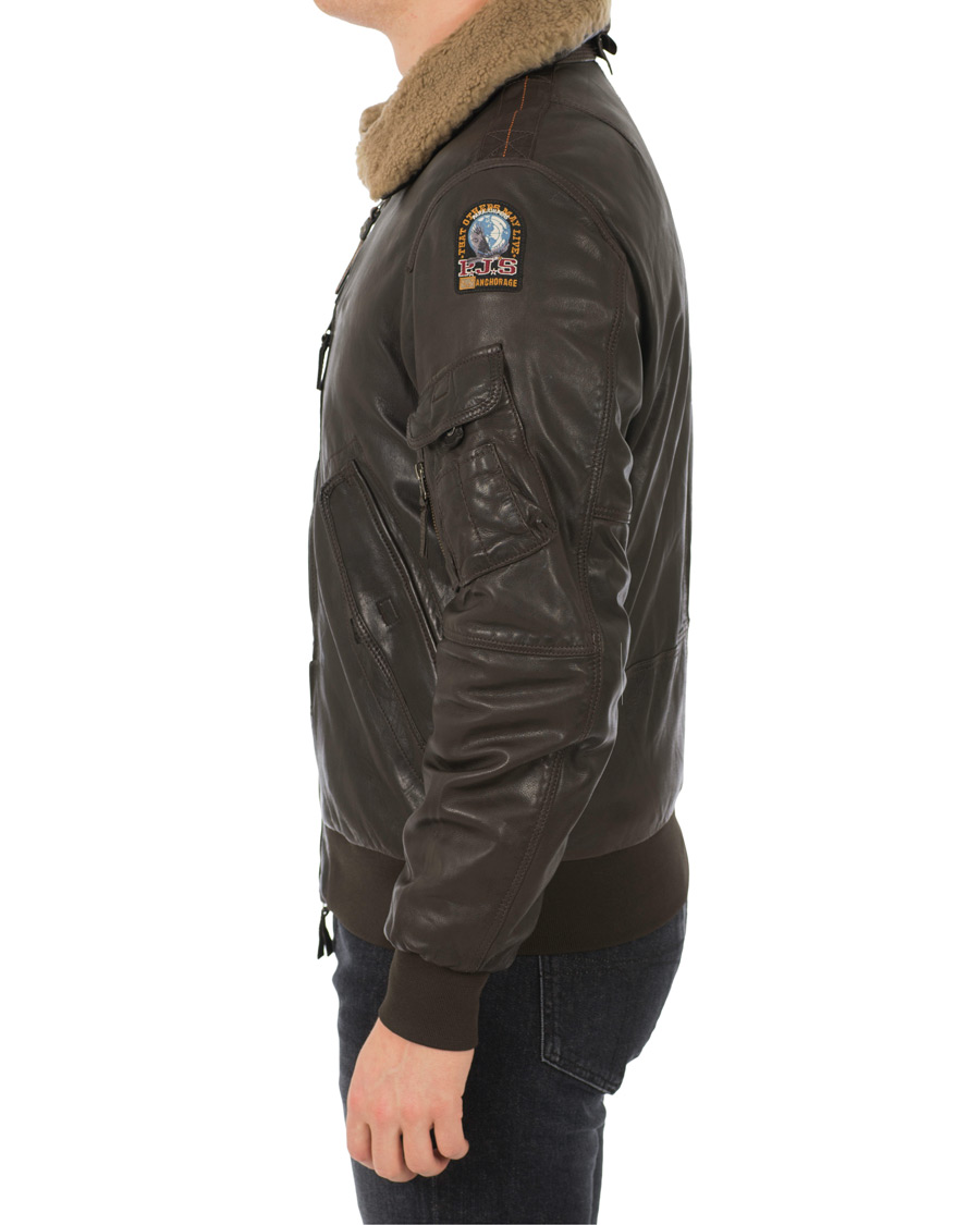 Heren | Jassen | Parajumpers | Josh Leather Jacket Dark Brown