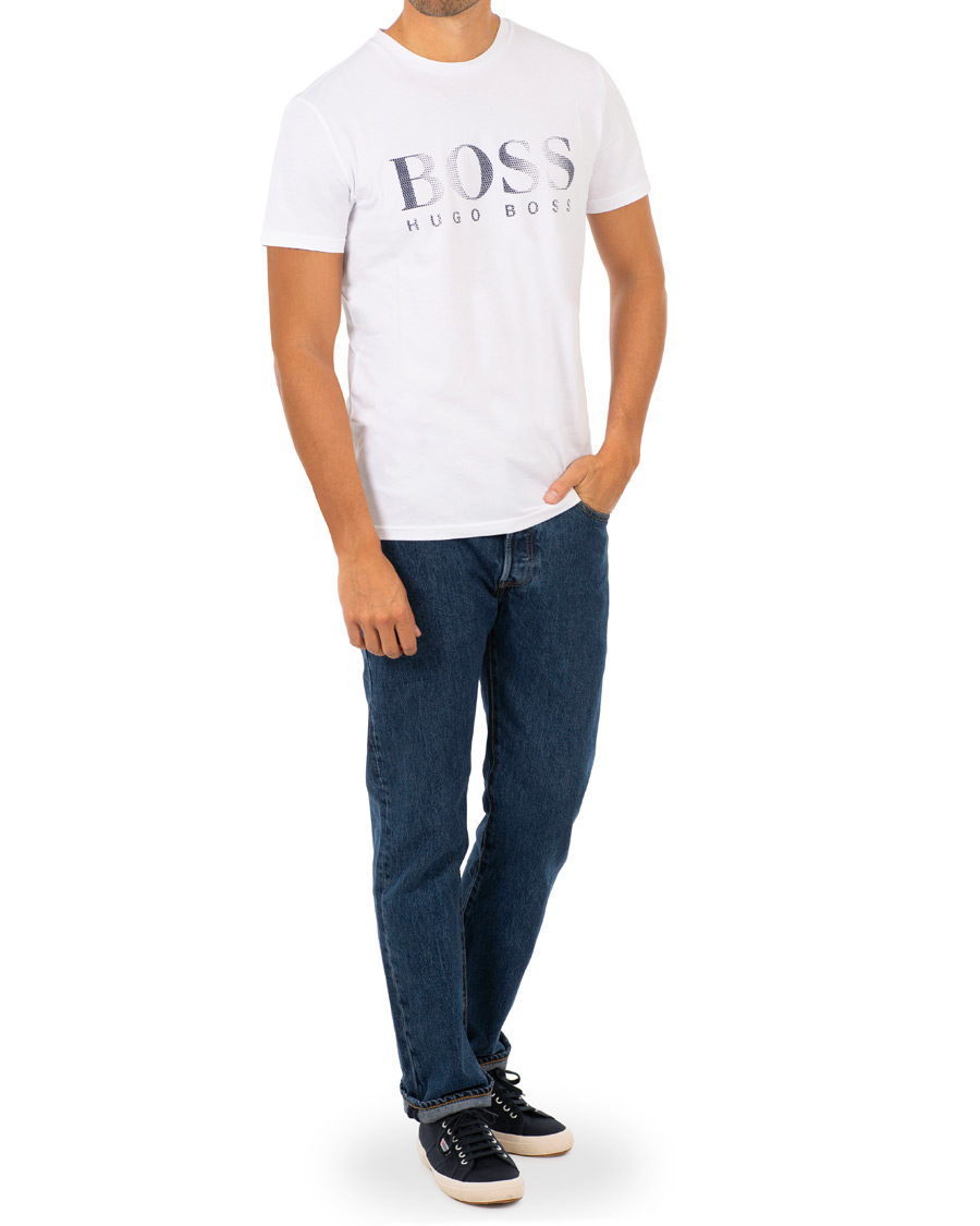 Heren | T-shirts | BOSS BLACK | BOSS Logo T-shirt White
