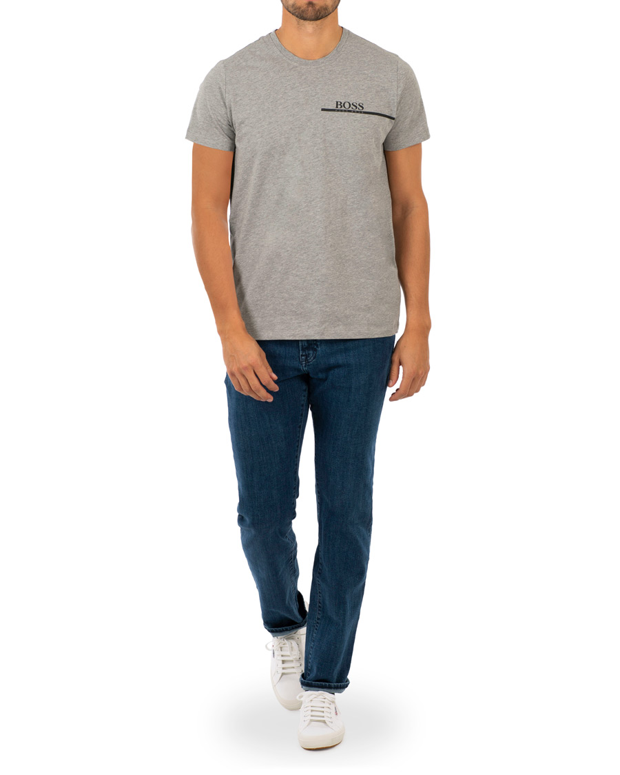 Heren | T-shirts | BOSS BLACK | BOSS Logo T-shirt Light Grey