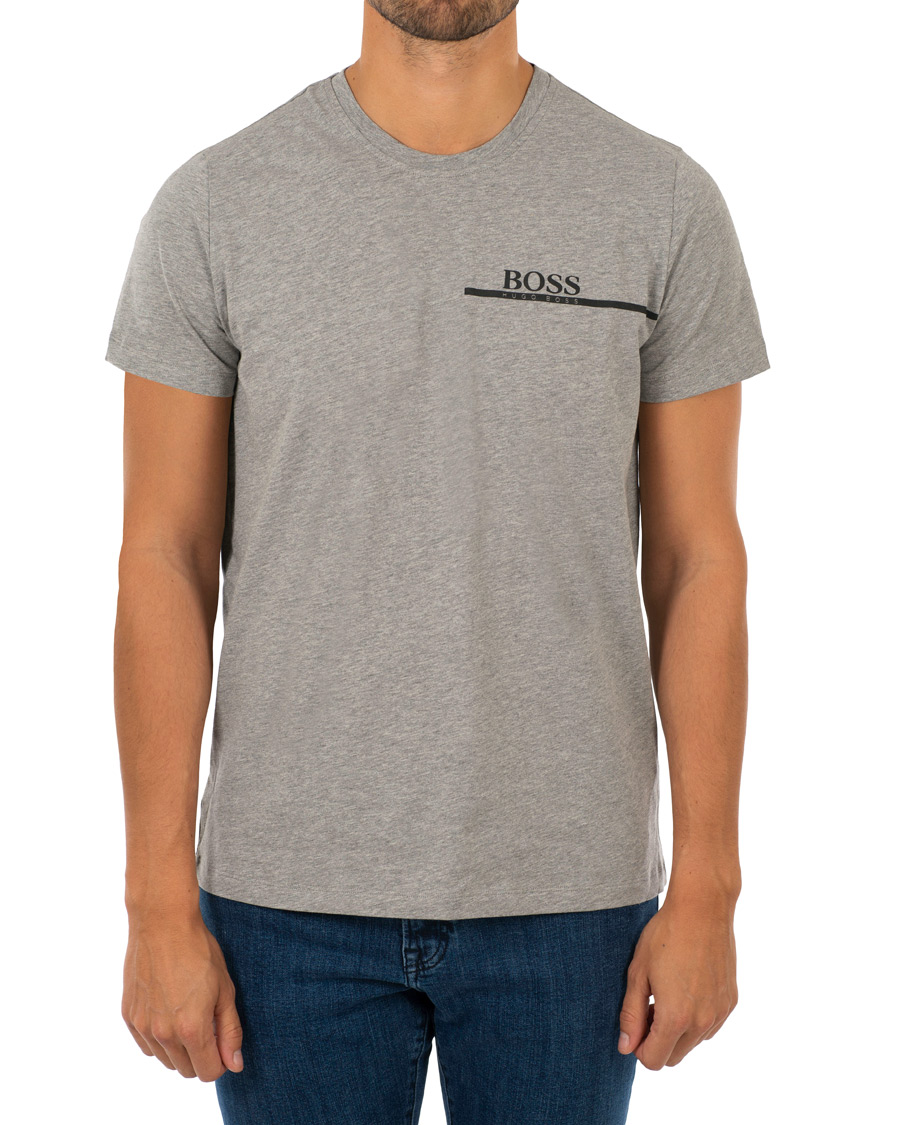 Heren | T-shirts | BOSS BLACK | BOSS Logo T-shirt Light Grey