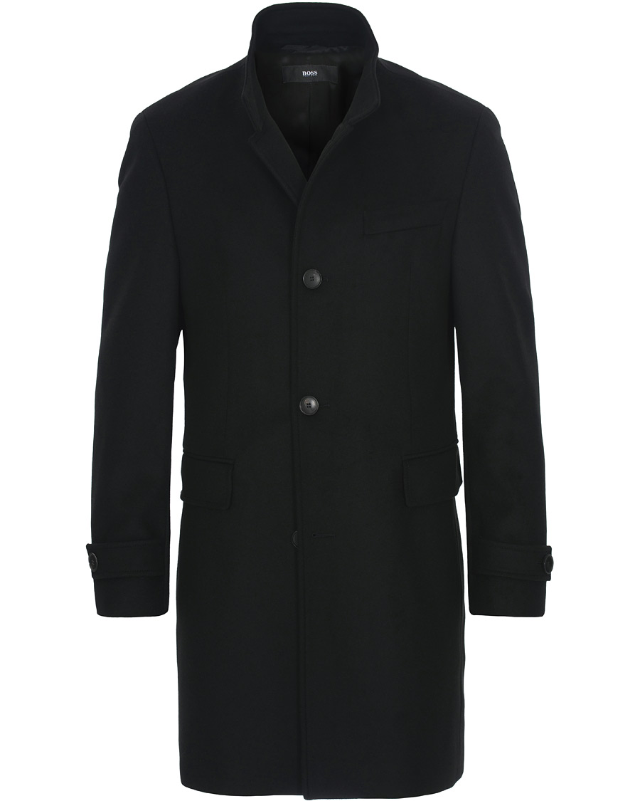 Heren | Jassen | BOSS BLACK | BOSS Sintrax Wool/Cashmere Coat Black