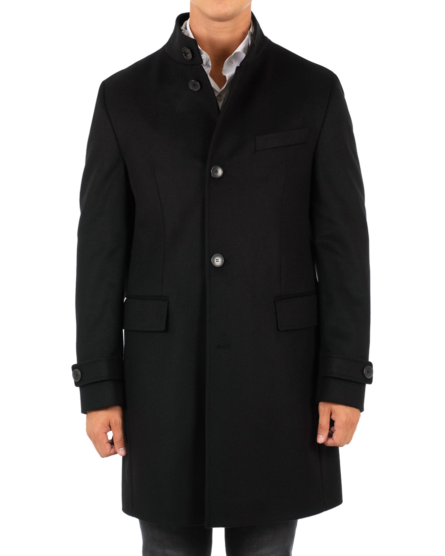 Heren | Jassen | BOSS BLACK | BOSS Sintrax Wool/Cashmere Coat Black