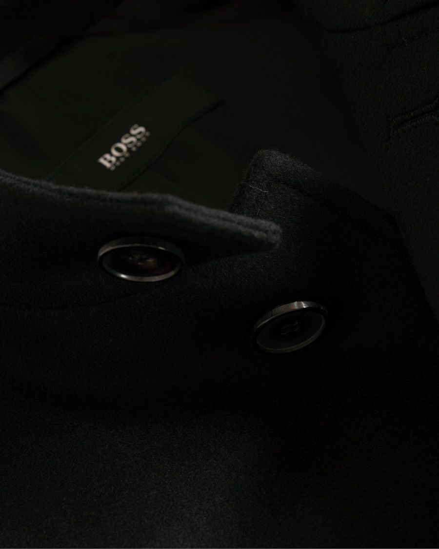 Heren | Jassen | BOSS BLACK | BOSS Sintrax Wool/Cashmere Coat Black