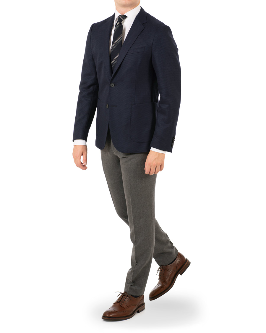 Heren | Broeken | BOSS BLACK | BOSS Wilhelm Wool Trousers Open Grey