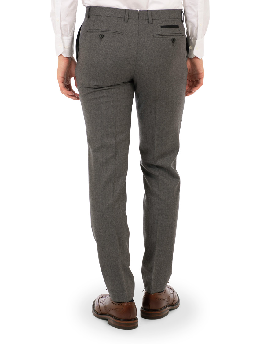 Heren | Broeken | BOSS BLACK | BOSS Wilhelm Wool Trousers Open Grey