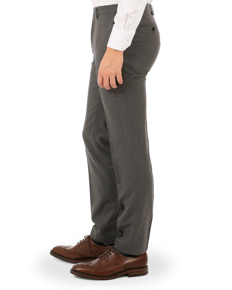 Heren | Broeken | BOSS BLACK | BOSS Wilhelm Wool Trousers Open Grey