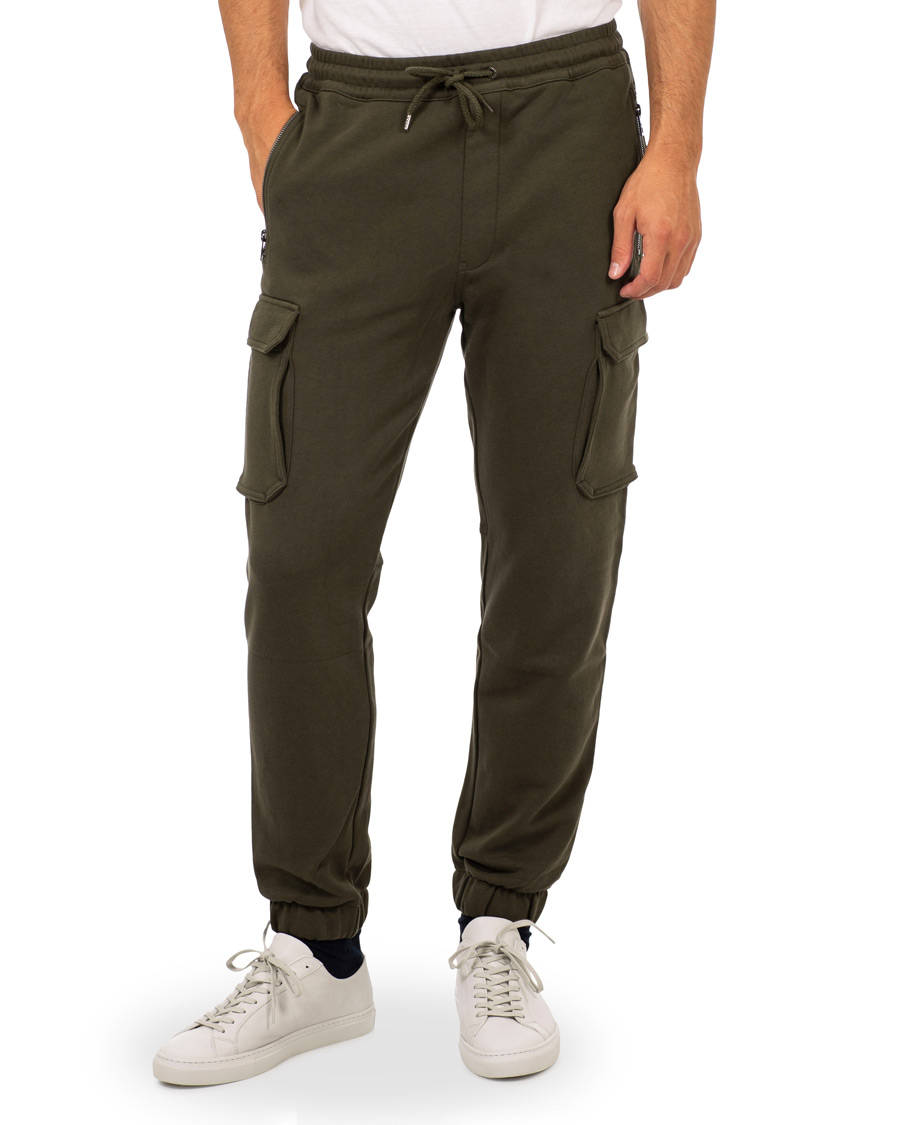 Heren | Broeken | BOSS ORANGE | BOSS Casual Senman Cargo Sweatpants Dark Green