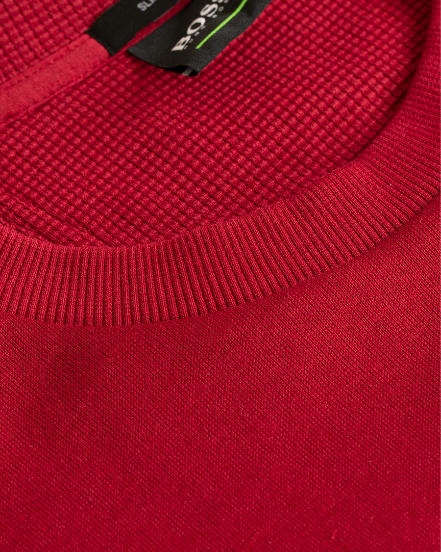 Heren | Truien | BOSS GREEN | BOSS Athleisure Salbo Crew Neck Sweatshirt Rhubarb Red