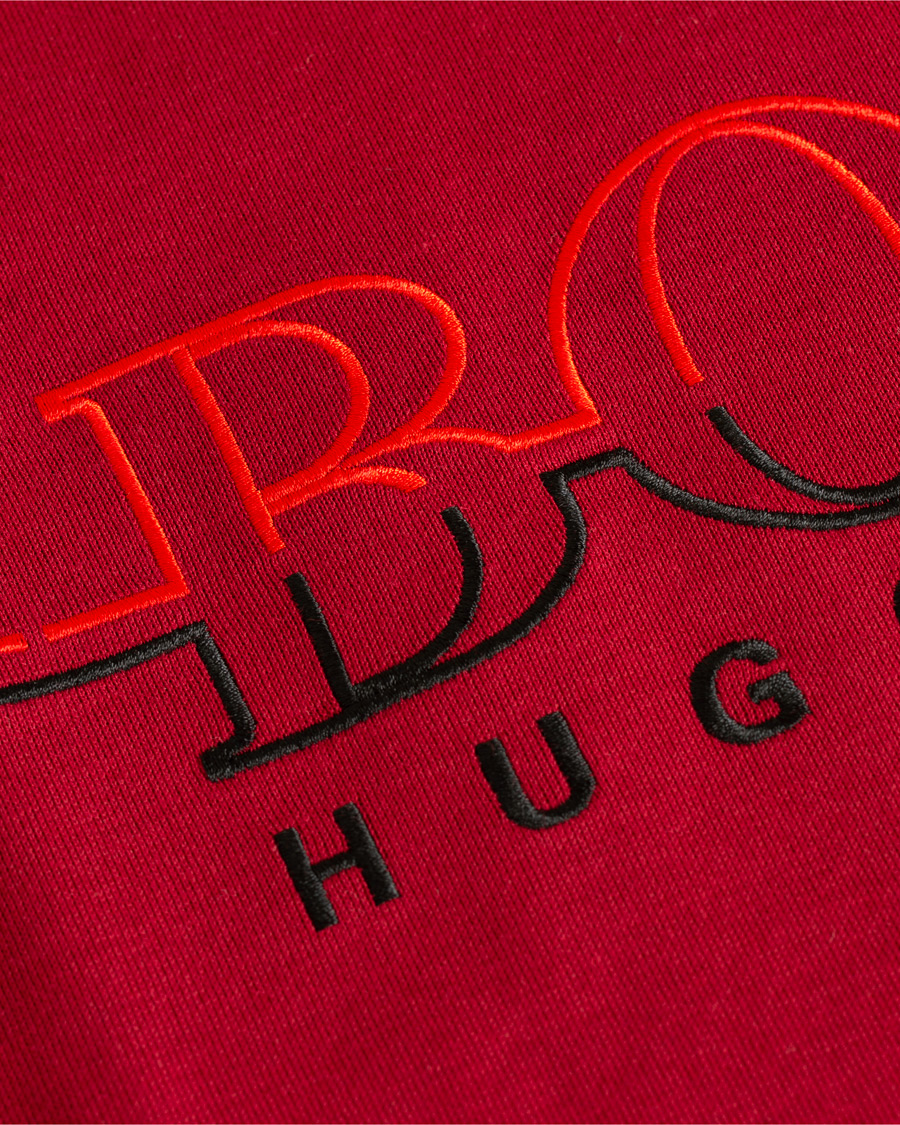Heren | Truien | BOSS GREEN | BOSS Athleisure Salbo Crew Neck Sweatshirt Rhubarb Red