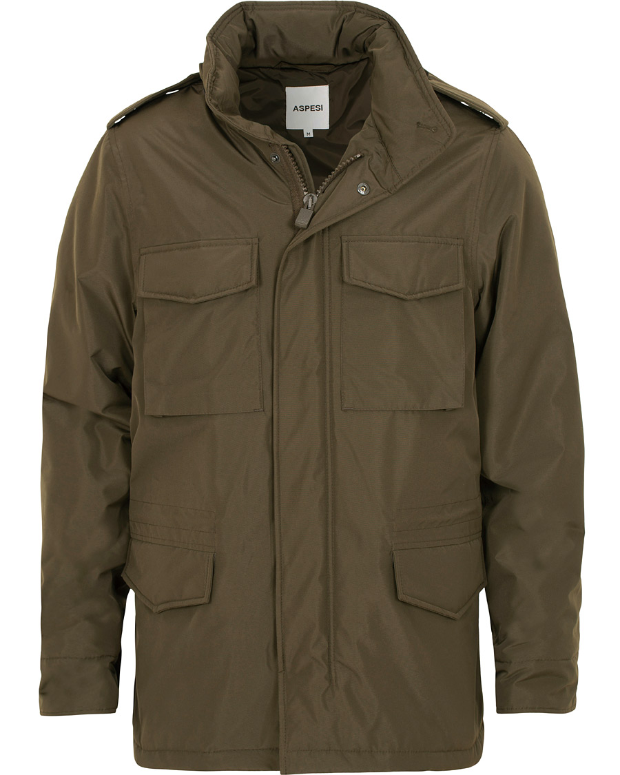 Heren | Jassen | Aspesi | New Field Jacket Nylon Dark Green