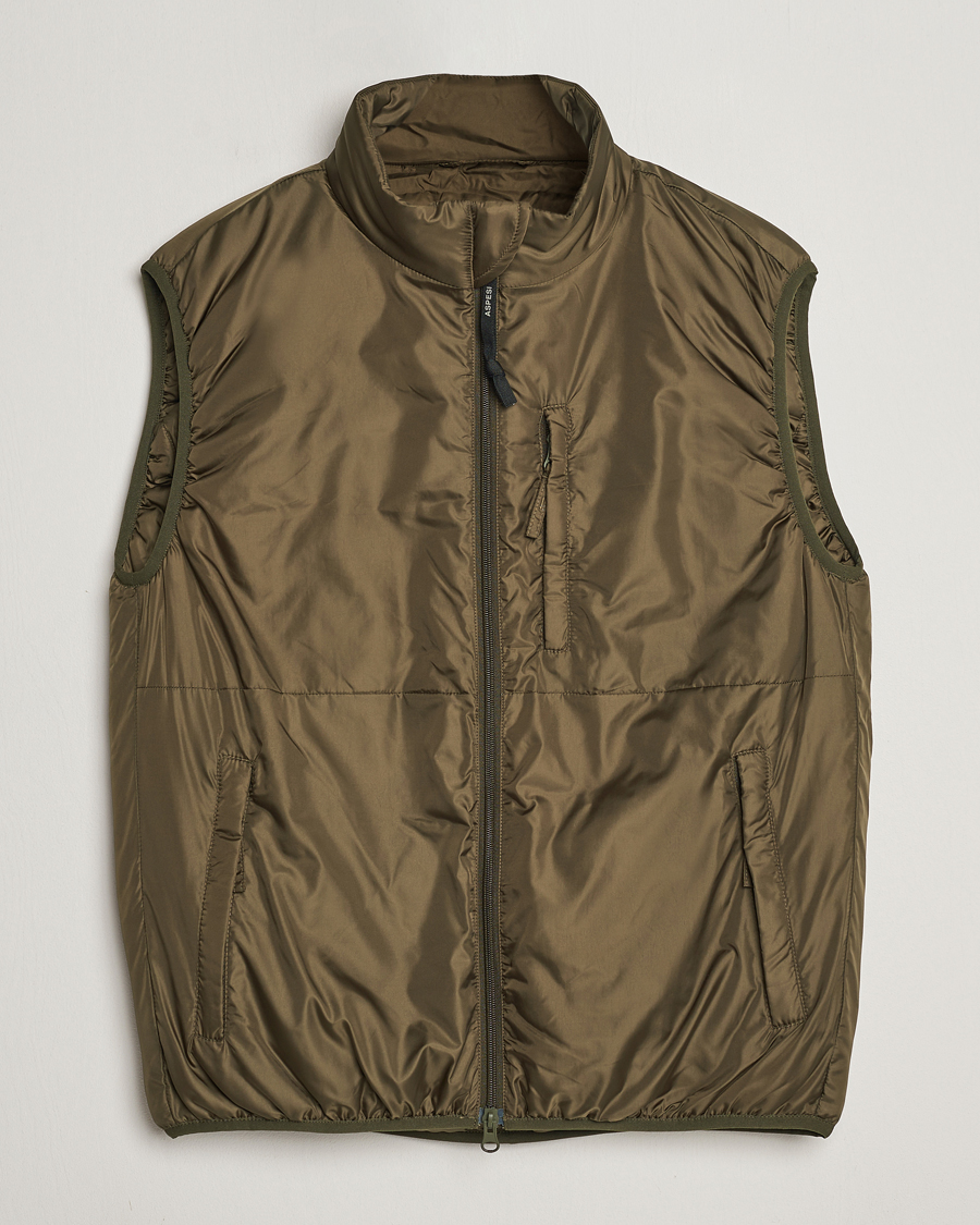 Heren | Jassen | Aspesi | Jil Padded Vest Dark Military